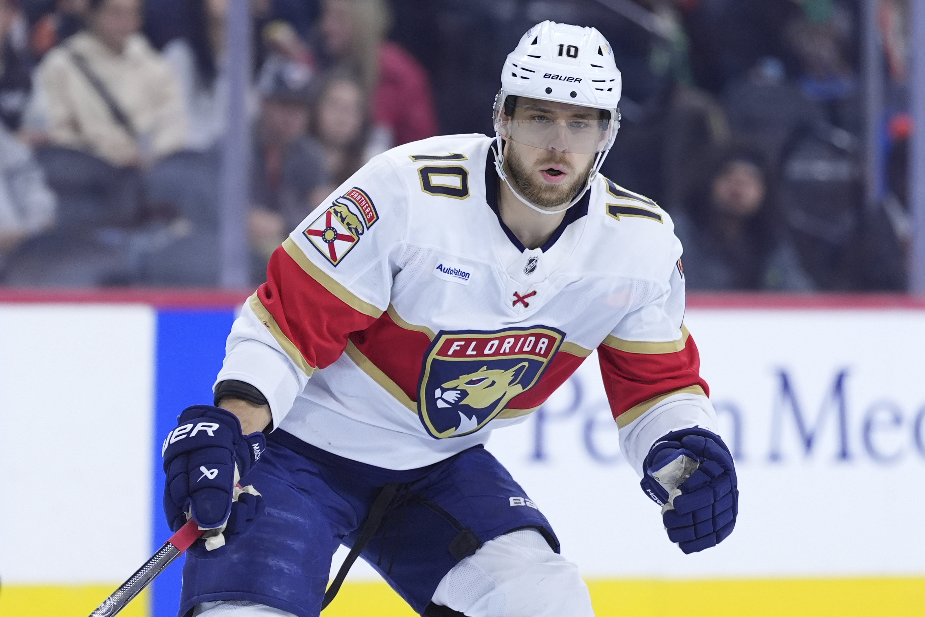 A.J. Greer makes his Stanley Cup Final debut for the Florida Panthers in Game 3