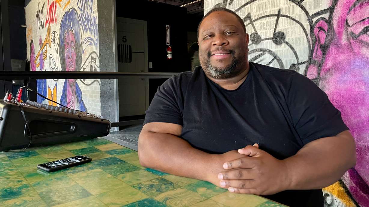 Deandre Ridgel, operator of Policy Kings Brewery, at the Salt Lake City location on June 2.