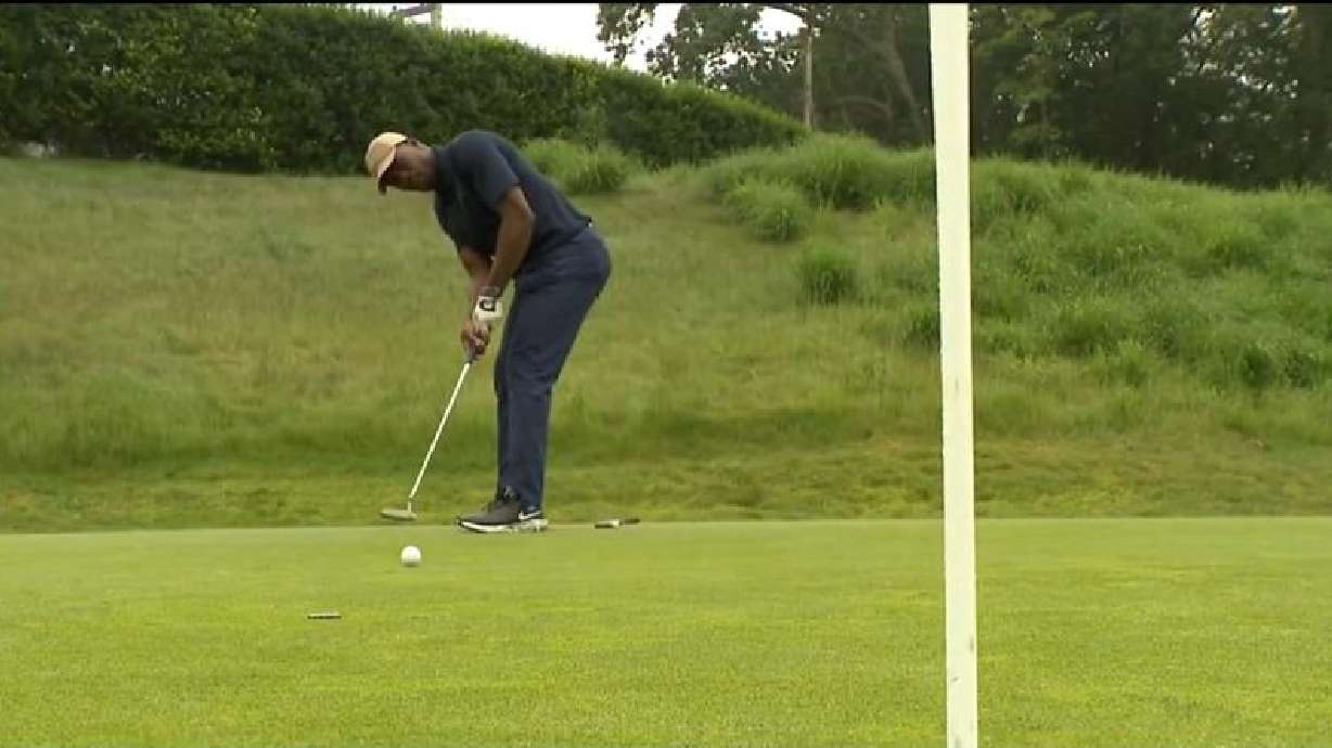 Kelechi Ezihie hit the course at Huntington Crescent Club at 6 p.m. on Sunday with the intention of setting a Guinness World Record by playing nonstop for 24 hours.