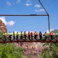 Section of 'iconic' Zion National Park trail reopens after 2 years of construction