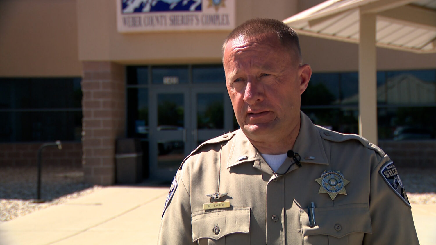 Lt. Mark Horton from the Weber County Sheriff's Office speaks with KSL-TV Tuesday. Horton asked for people who are heading outdoors to be prepared for emergencies.