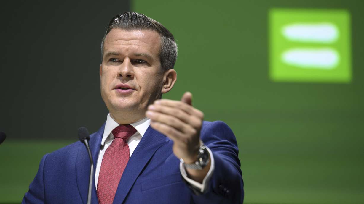 FILE - The President of World Anti-Doping Agency (WADA) Witold Banka speaks during the opening of the WADA Symposium for Anti-Doping Organizations at the SwissTech Convention Center in Lausanne, Switzerland, March 18, 2025.