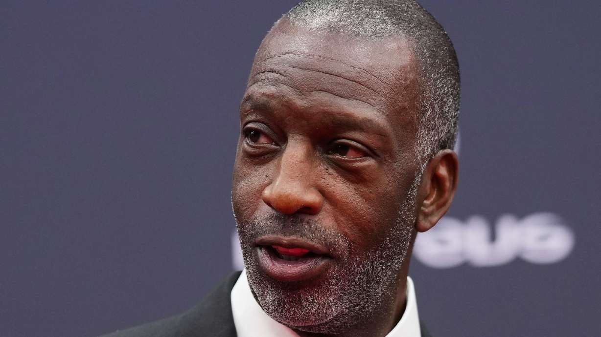 FILE Former U.S. sprinter Michael Johnson arrives at the Laureus Sports Awards ceremony in Madrid, Monday, April 22, 2024.