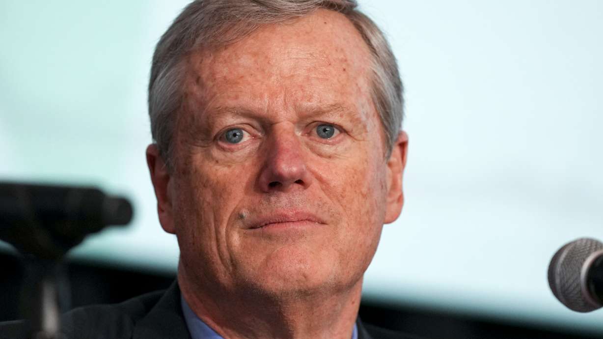 FILE - NCAA President Charlie Baker attends the organization's annual convention in Nashville, Tenn., on Wednesday, Jan. 15, 2025