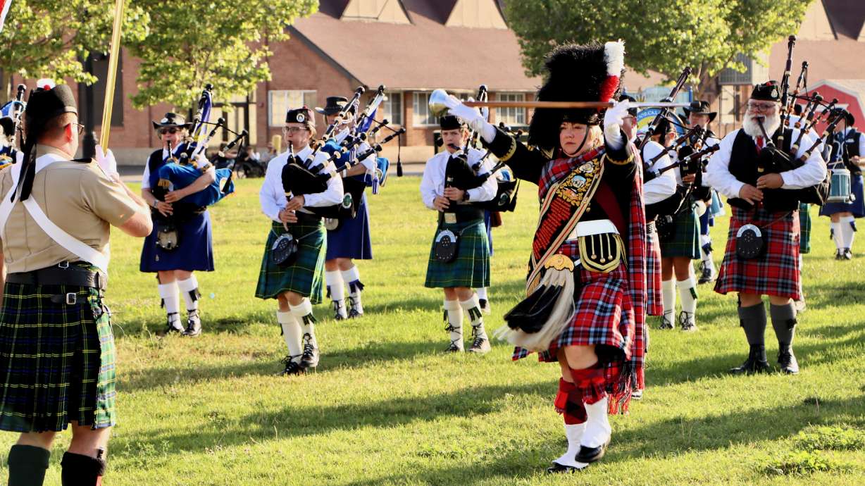 The Utah Scottish Festival and Highland Games starts Friday and will be held at the Utah State Fairpark in Salt Lake City. The photo shows last year's festival.