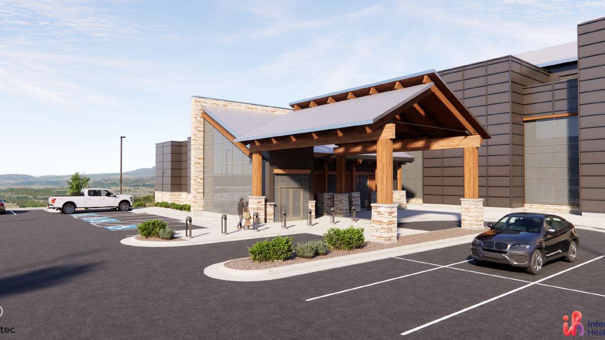 A rendering of the cancer center being built at the Park City Hospital. Ground was broken on the new facility on Thursday.