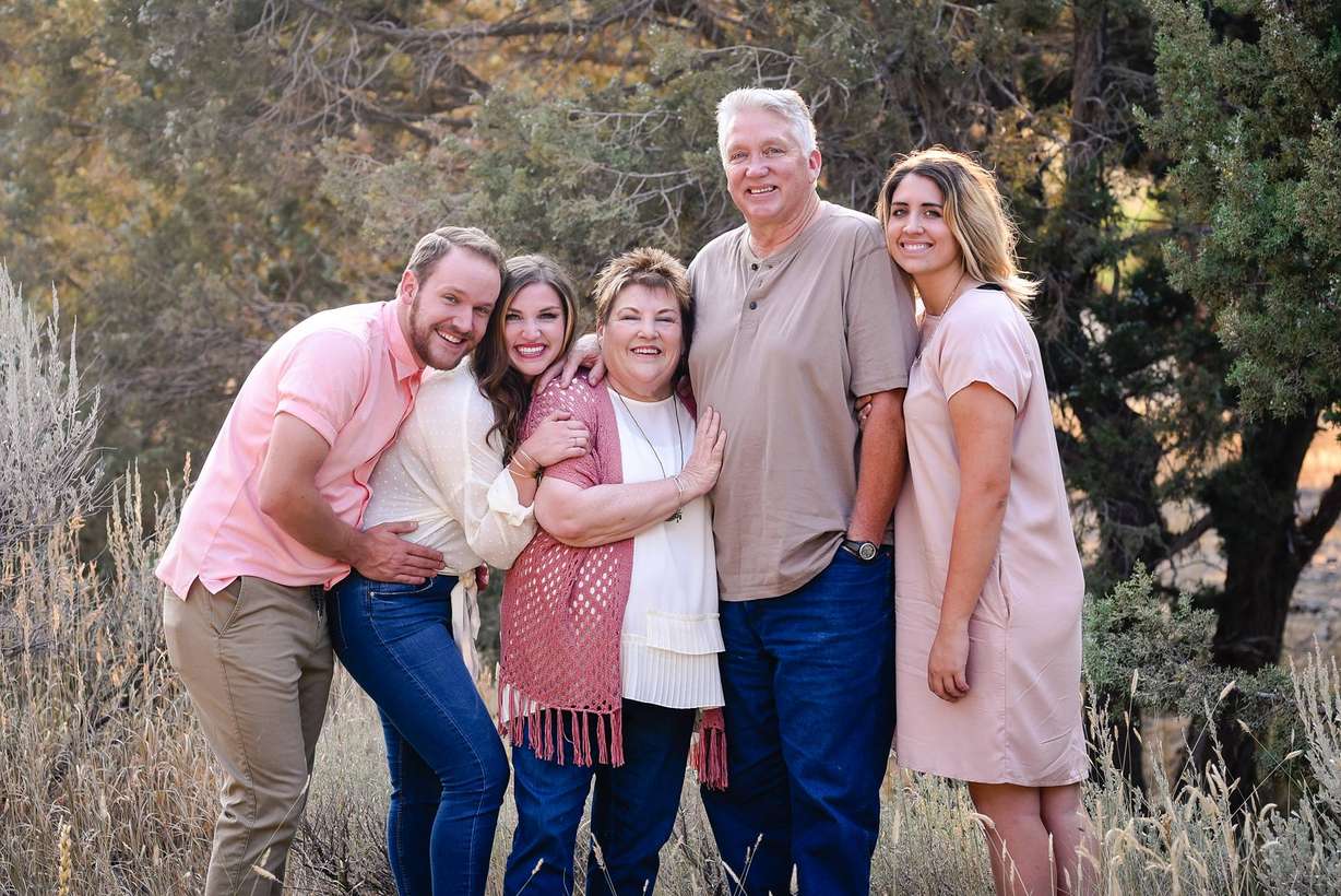 The Harbath family. Sisters Kari and Kassie created a scholarship fund for their late mother who loved Weber State University.