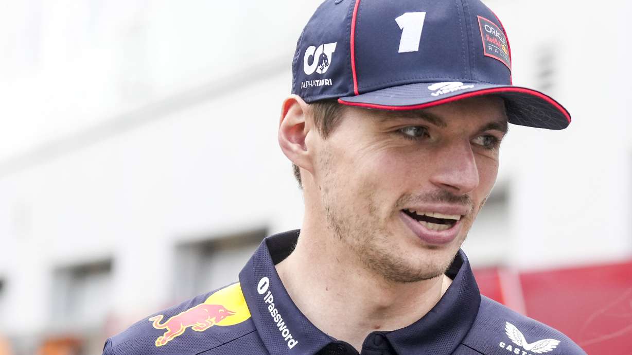 Red Bull Racing driver Max Verstappen, of the Netherlands, walks through the paddocks at the F1 Canadian Grand Prix auto race in Montreal, Thursday, June 12, 2025.