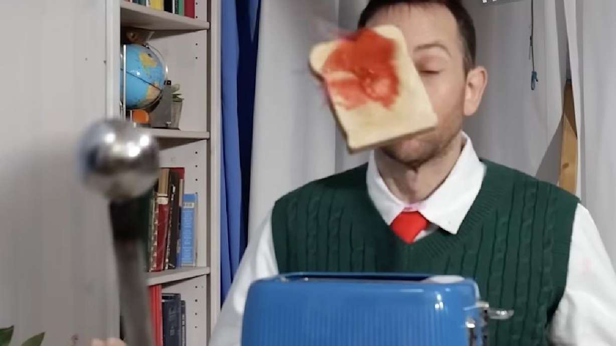 A man created a replica of the inventions in "Wallace & Gromit: The Wrong Trousers" for a YouTube video.