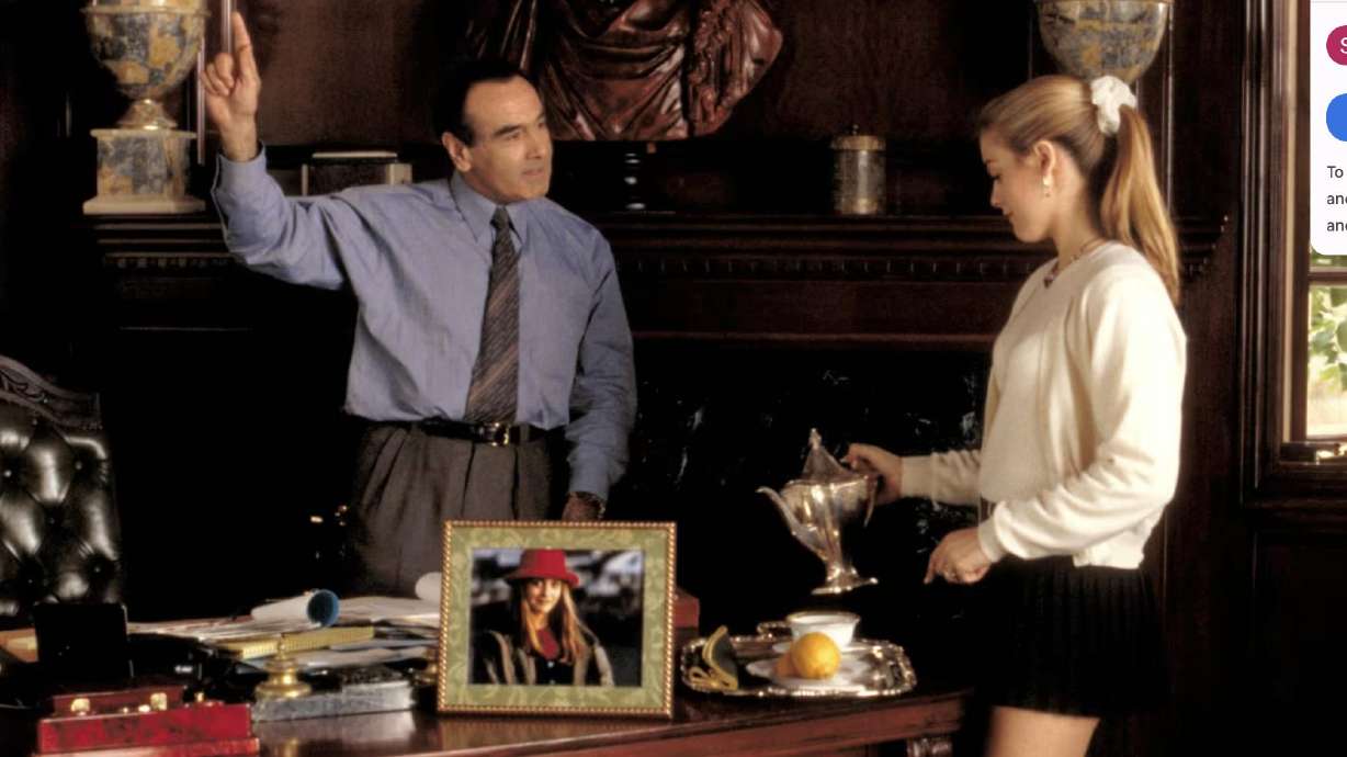 Dan Hedaya and Alicia Silverstone are seen in 1995's "Clueless."