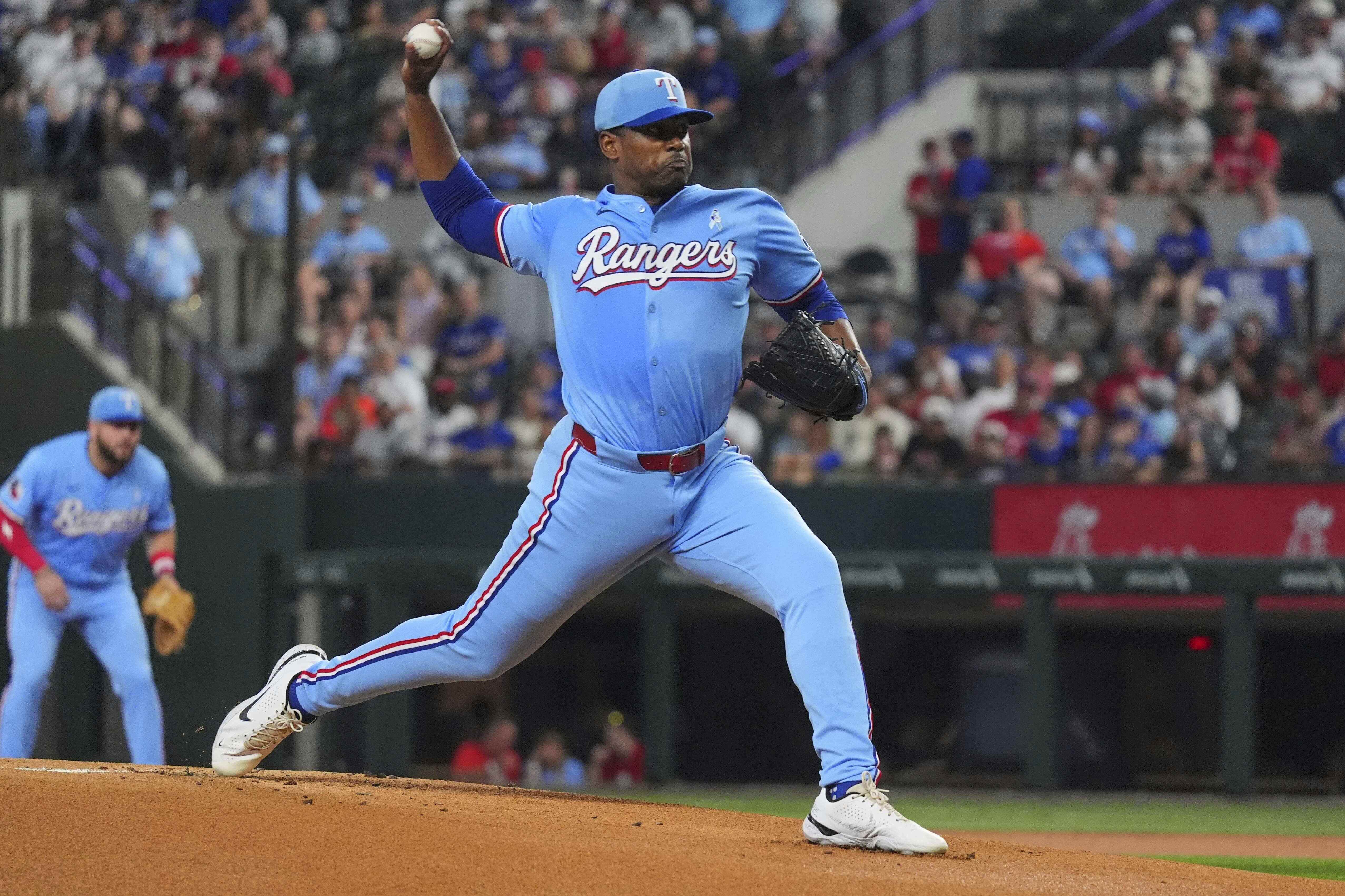 Texas rookie Kumar Rocker keeps scoreless start intact with help from pickle juice