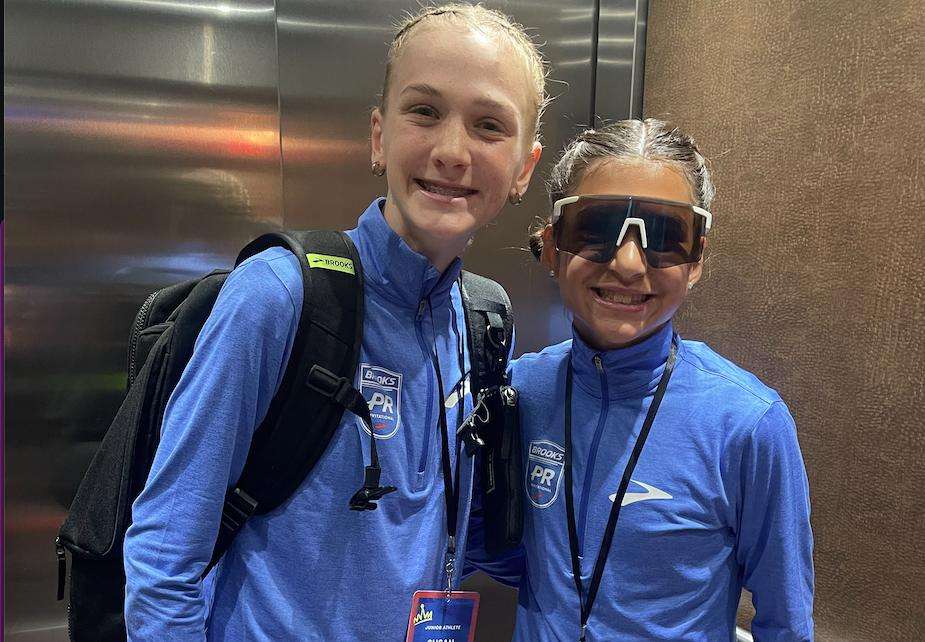 Angelina Alder and Susan Hendengren at the Brooks PR Invitational on June 8 in Seattle, Washington.