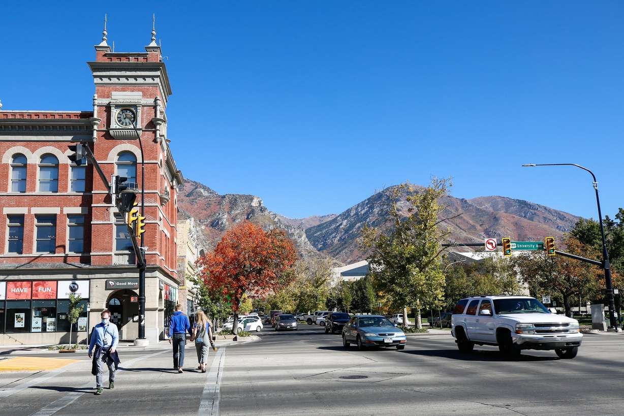 Downtown Provo is pictured on Oct. 12, 2020.