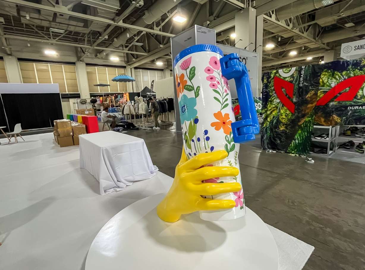 Retailers set up for Outdoor Retailer at Salt Palace Convention Center in Salt Lake City on Tuesday.