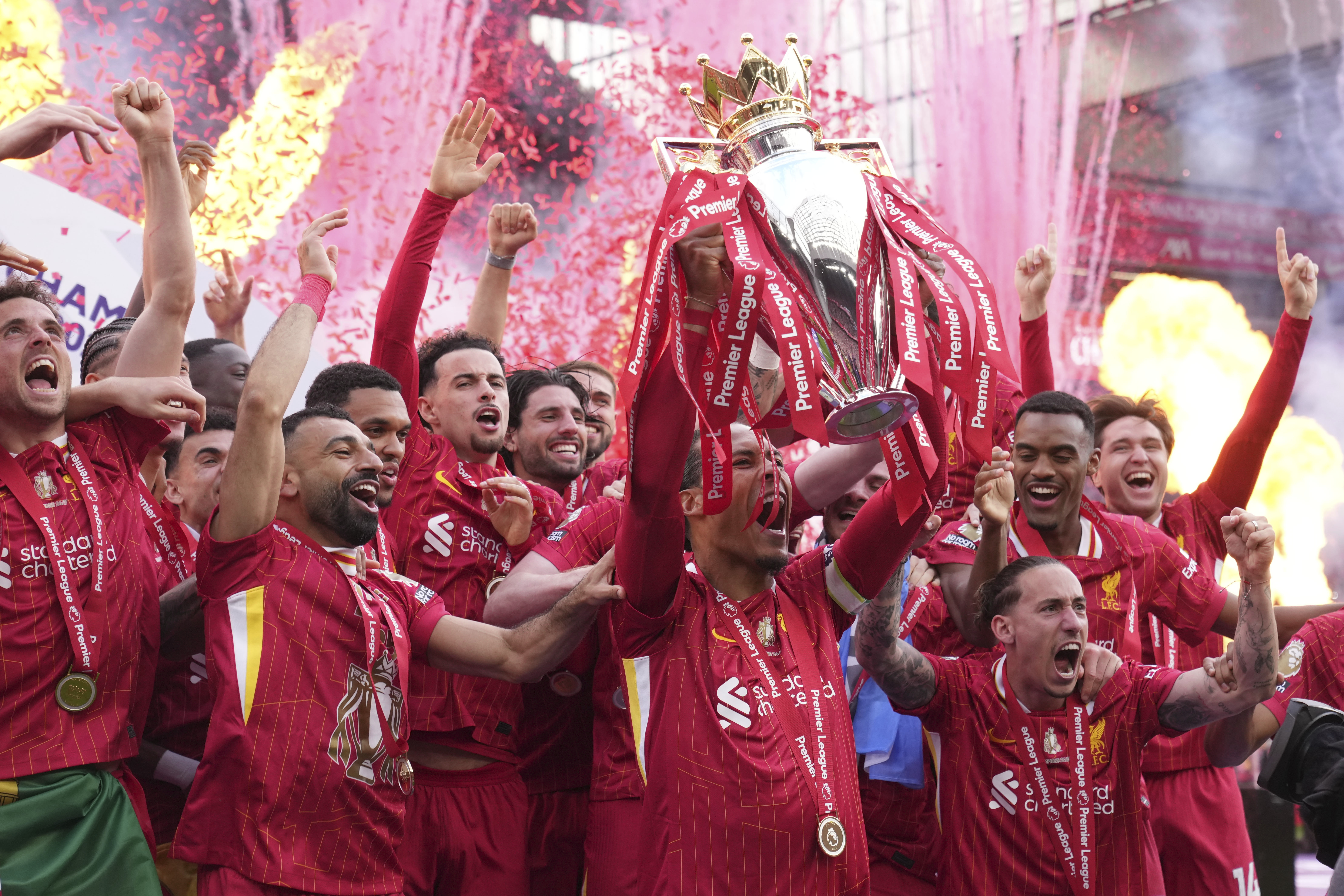 Liverpool starts Premier League title defense against Bournemouth while Man U hosts Arsenal