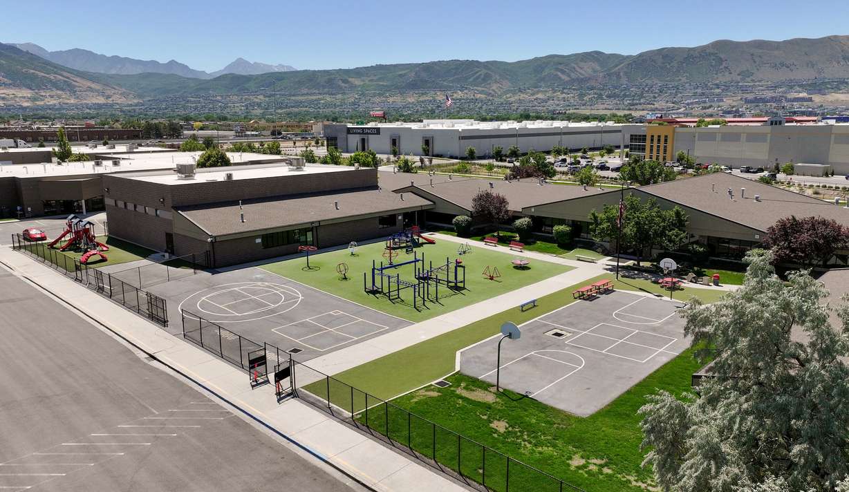 American Preparatory Academy Draper 1 campus is pictured in Draper on Wednesday. The Legislature's Education Interim Committee members visited the facility on Wednesday.