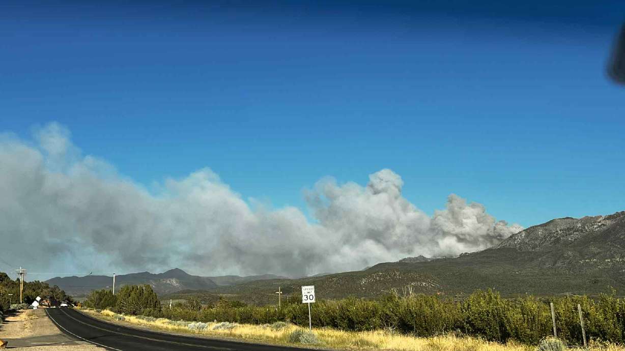 Residents in the community of Pine Valley in Washington County were told to evacuate Thursday night as a new wildfire blazes nearby.