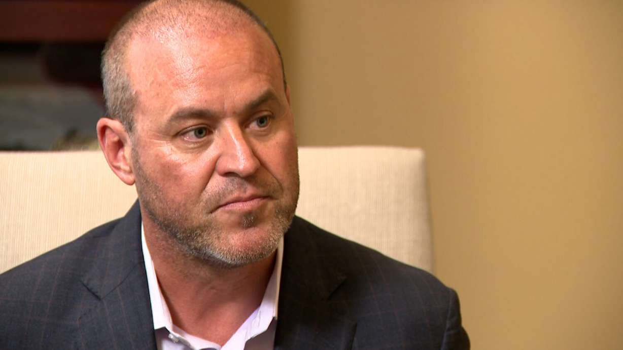 Utah House Speaker Mike Schultz speaks with KSL-TV on Thursday in Salt Lake City. He is calling for 7th District Judge Don Torgerson to step down right away.