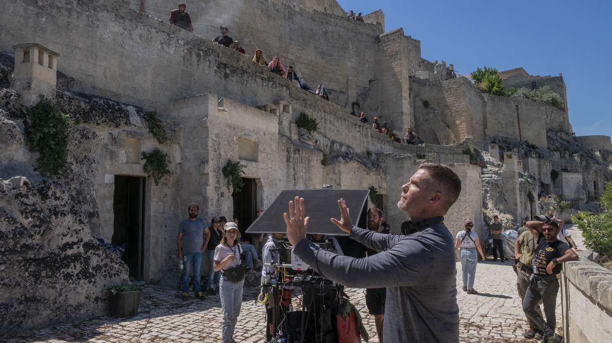 Showrunner Dallas Jenkins appears during the filming of season six of the series "The Chosen" in Matera, Italy on June 3.