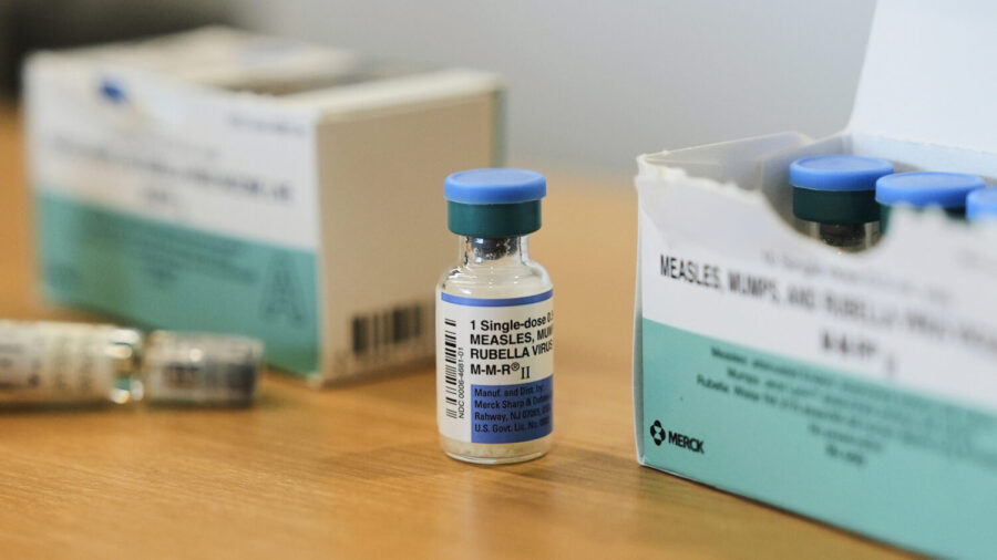 Vials for the measles, mumps and rubella vaccine are displayed on Feb. 26. Cases of measles continue to rise in Utah, with the latest count of those diagnosed and documented exceeding 50.