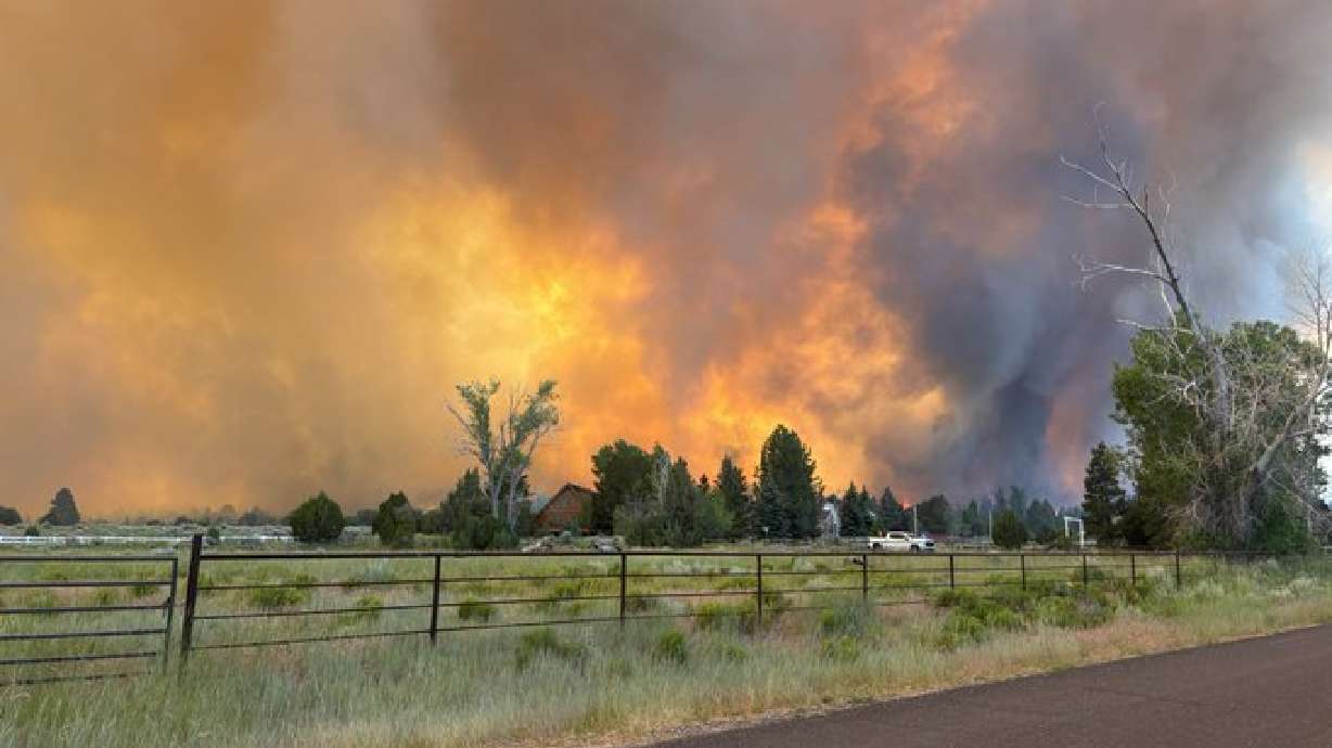The Forsyth Fire burns near Pine Valley in Washington County on June 20. Gov. Spencer Cox is again calling on Utahns to pray for rain amid issues with drought and wildfire danger in the state.