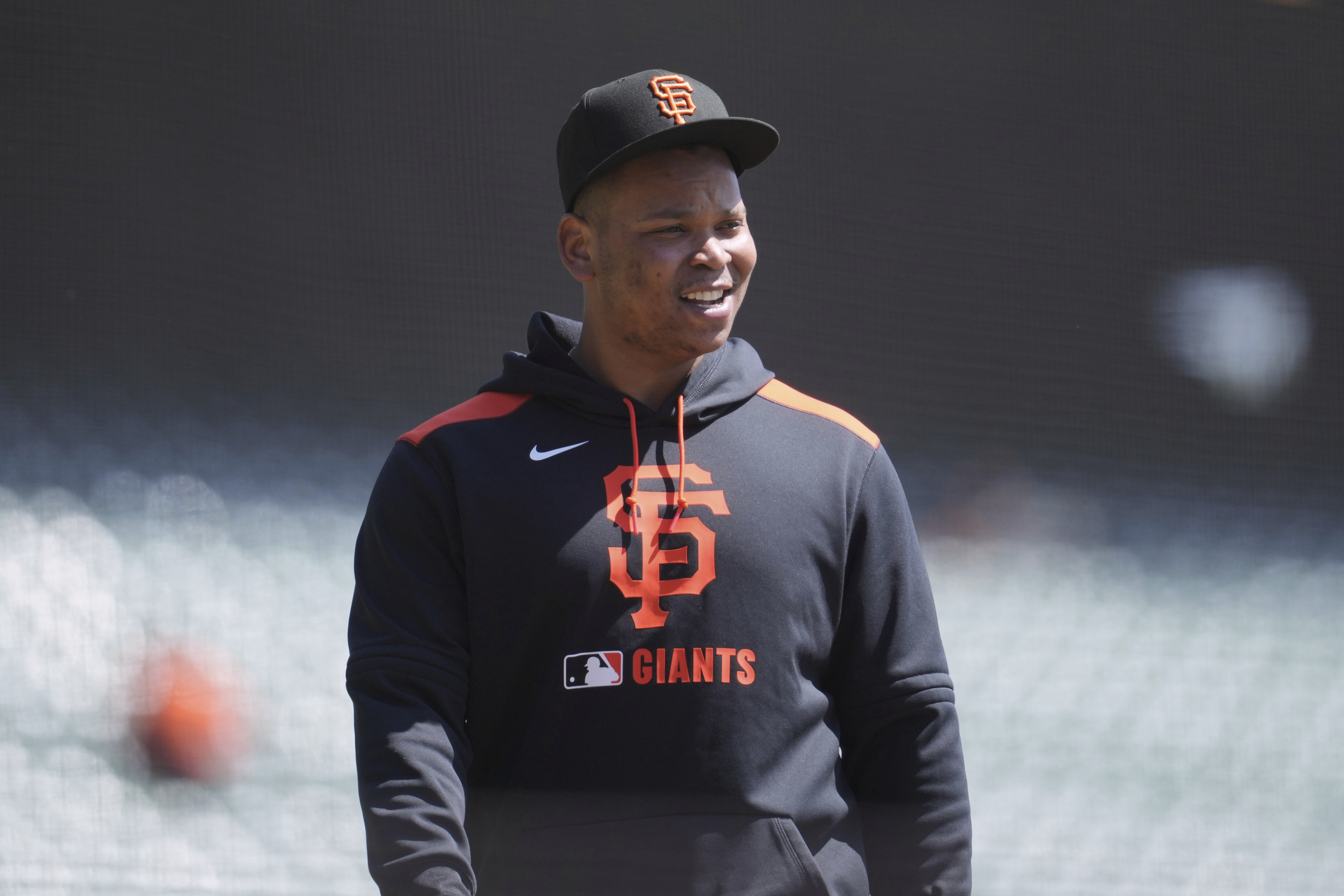 Rafael Devers explains why he is willing to play first base for the Giants but not the Red Sox