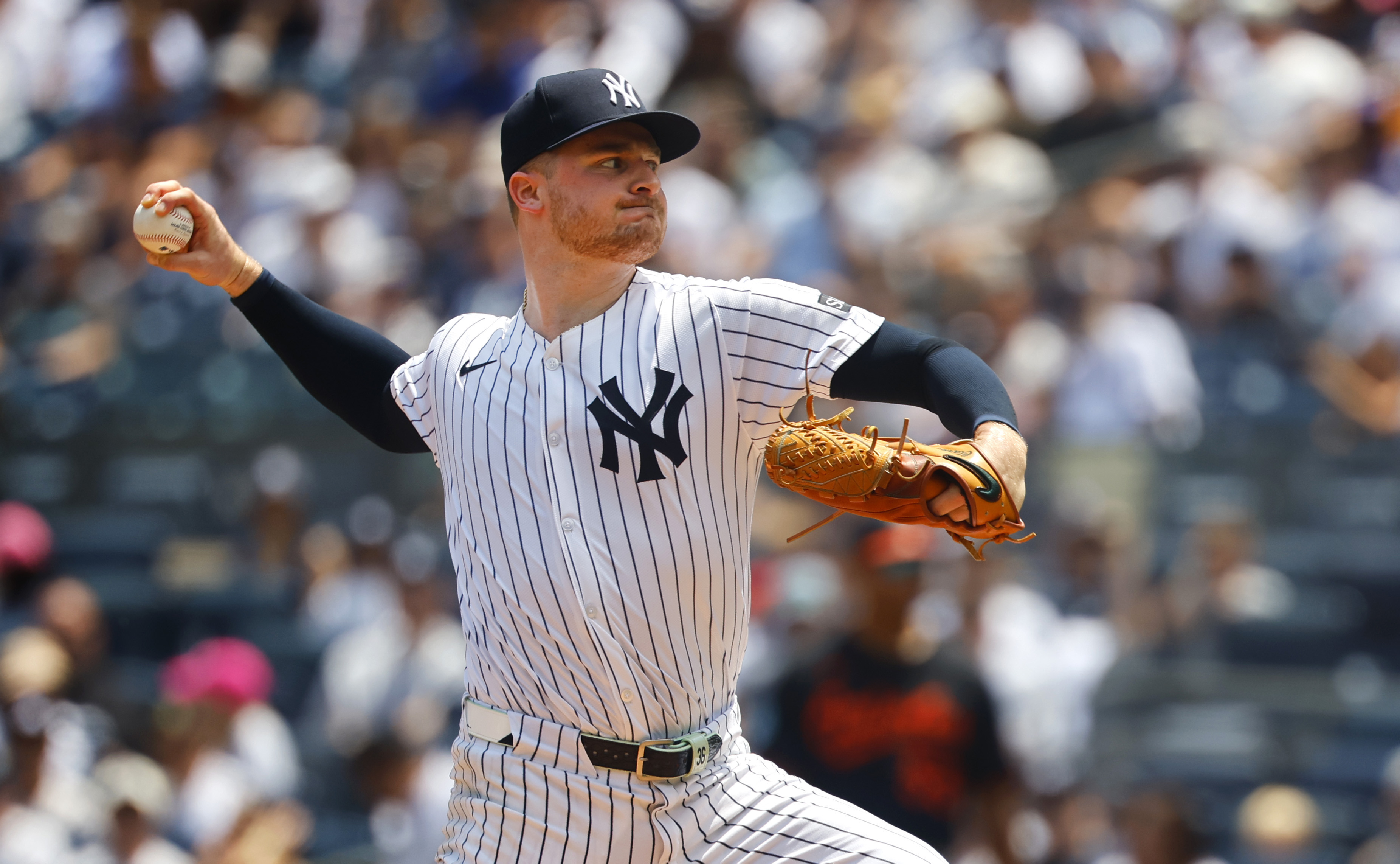 Clarke Schmidt pitches 7 hitless innings in Yankees 1-hitter, 9-0 rout of Orioles