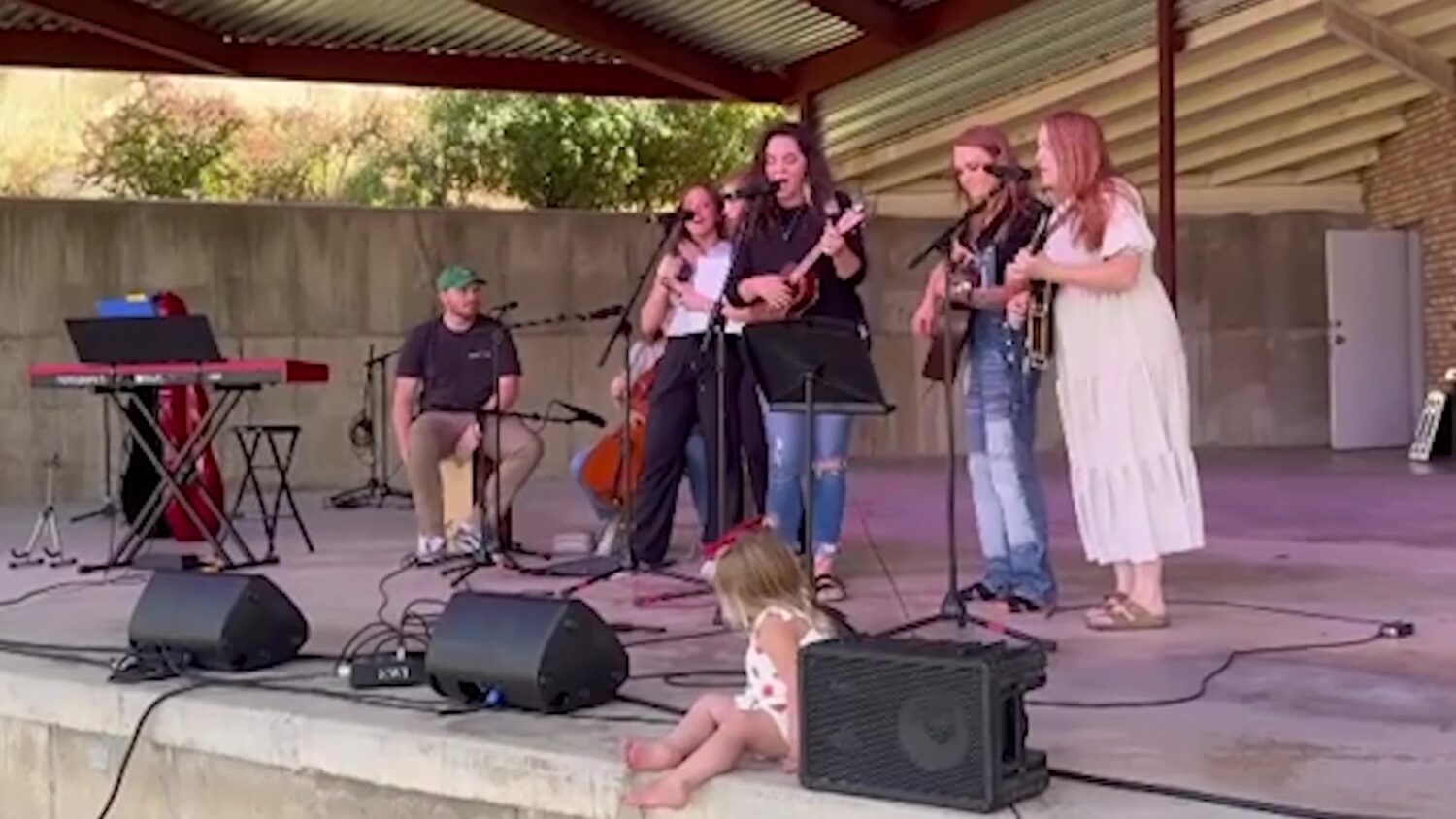 Event organizer and two-time American Idol contestant Katie Higley and her group Firefly perform at the Suiter Family Benefit Concert on Tuesday. Higley called the concert an opportunity for the community to lift up Suiter.
