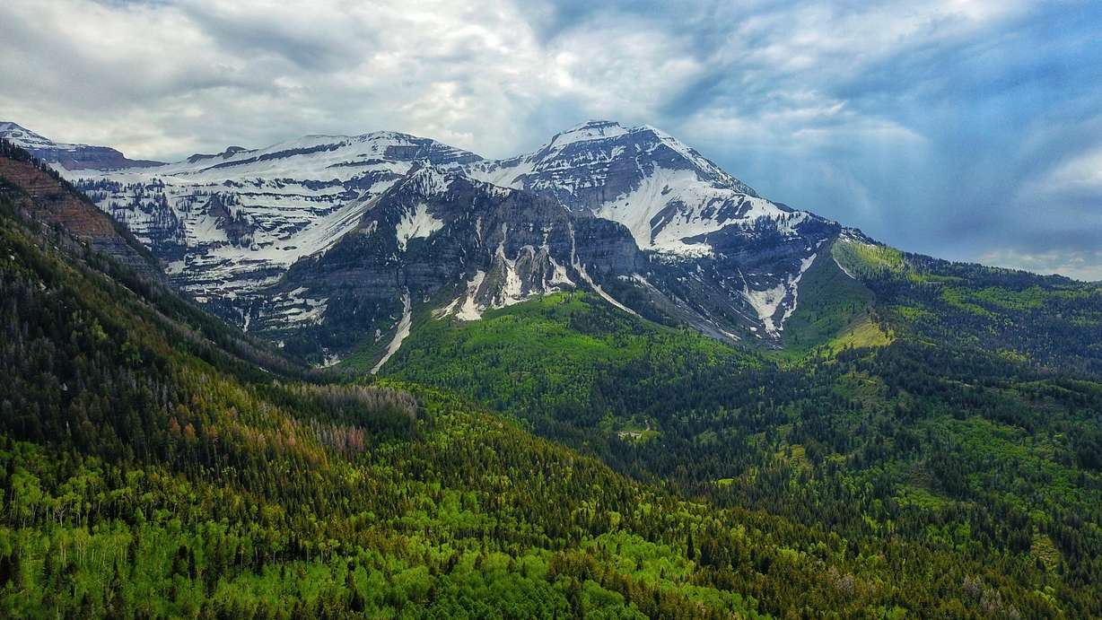 An ariel view of the mountains from Alpine Loop in Alpine on June 15, 2019.