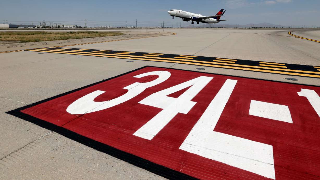 A Delta Air Lines plane takes off at the Salt Lake City International Airport on June 12. A new Washington Post article found the airport among the Top 10 in the nation.