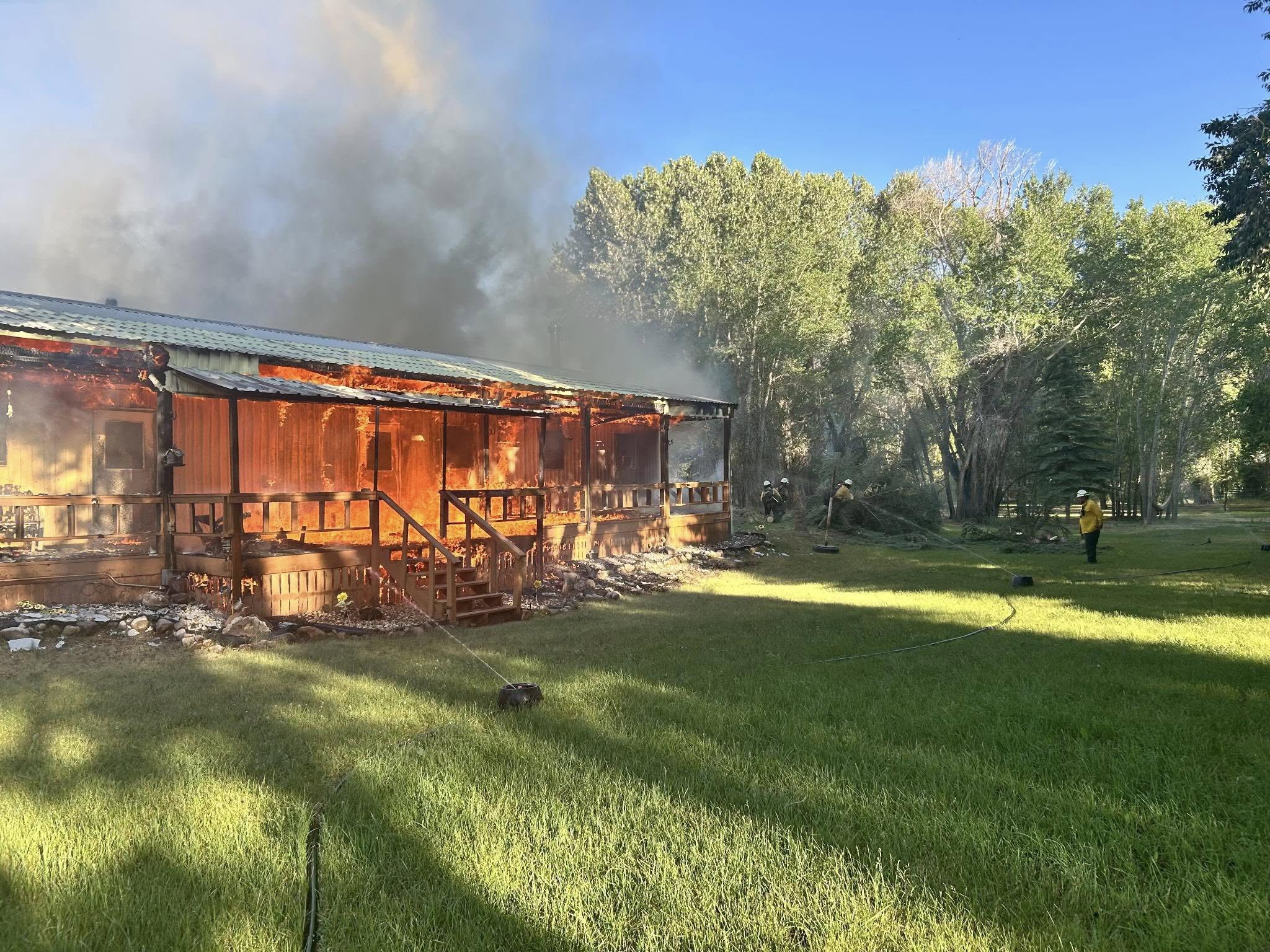 A new wildfire has likely destroyed a home in Duchesne County on Friday evening, firefighters said.