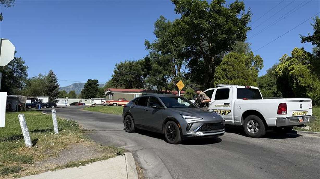 Jorge Andrade, of Hyrum, stabbed his wife, Holly Andrade, to death Sunday morning and then died in an explosion inside his home, the Cache County Attorney's Office said Tuesday.