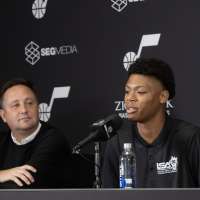 'I'm just blessed to be here': Jazz rookie Ace Bailey arrives in Utah, silences doubts