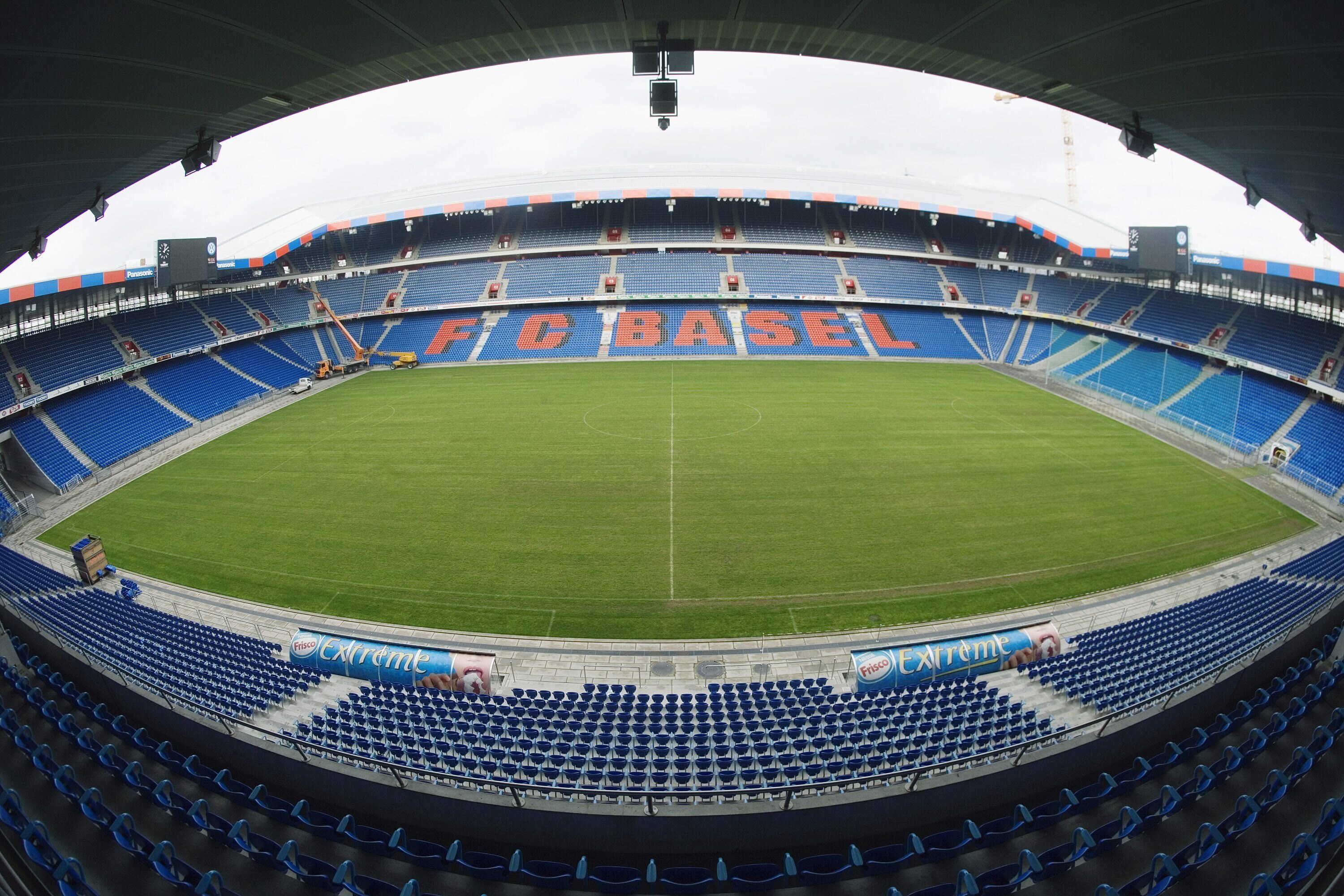 The soccer stadium St. Jakob-Park in Basel, Switzerland, is shown Jan. 17, 2007. 