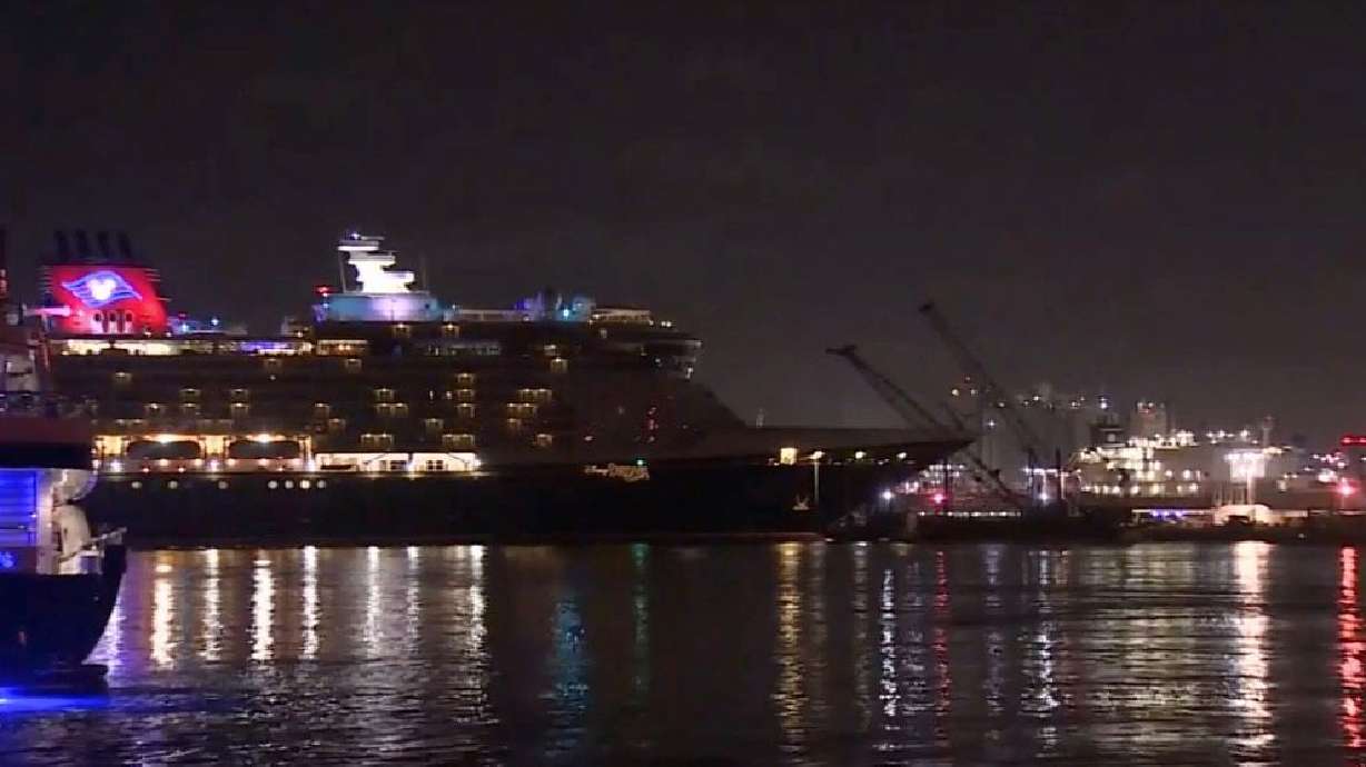 A luxurious vacation at sea turned harrowing after a little girl fell overboard a Disney cruise ship. Her father made the remarkable save, jumping into danger to rescue her.