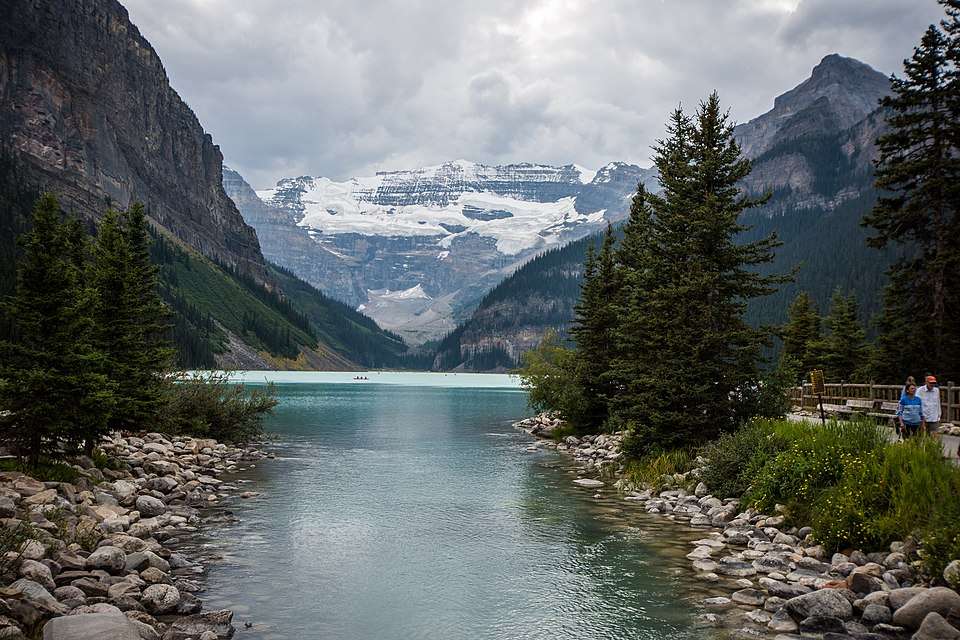 Lake Louise at Banff National Park in the Canadian Rockies.
