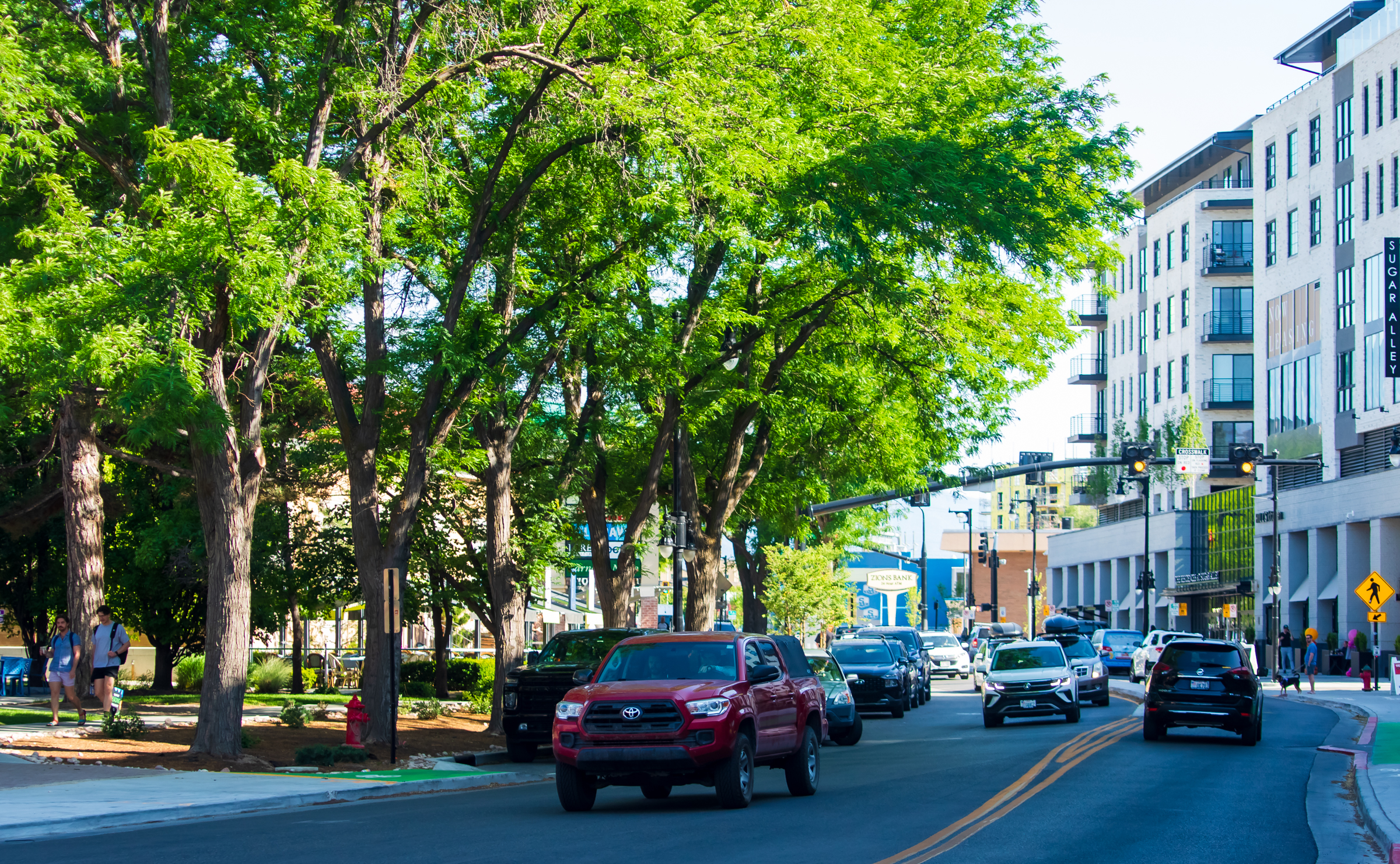 Traffic flows on Highland Drive near 2100 South in Salt Lake City on Wednesday. A multi-year project along Highland Drive/1100 East ended earlier this year.
