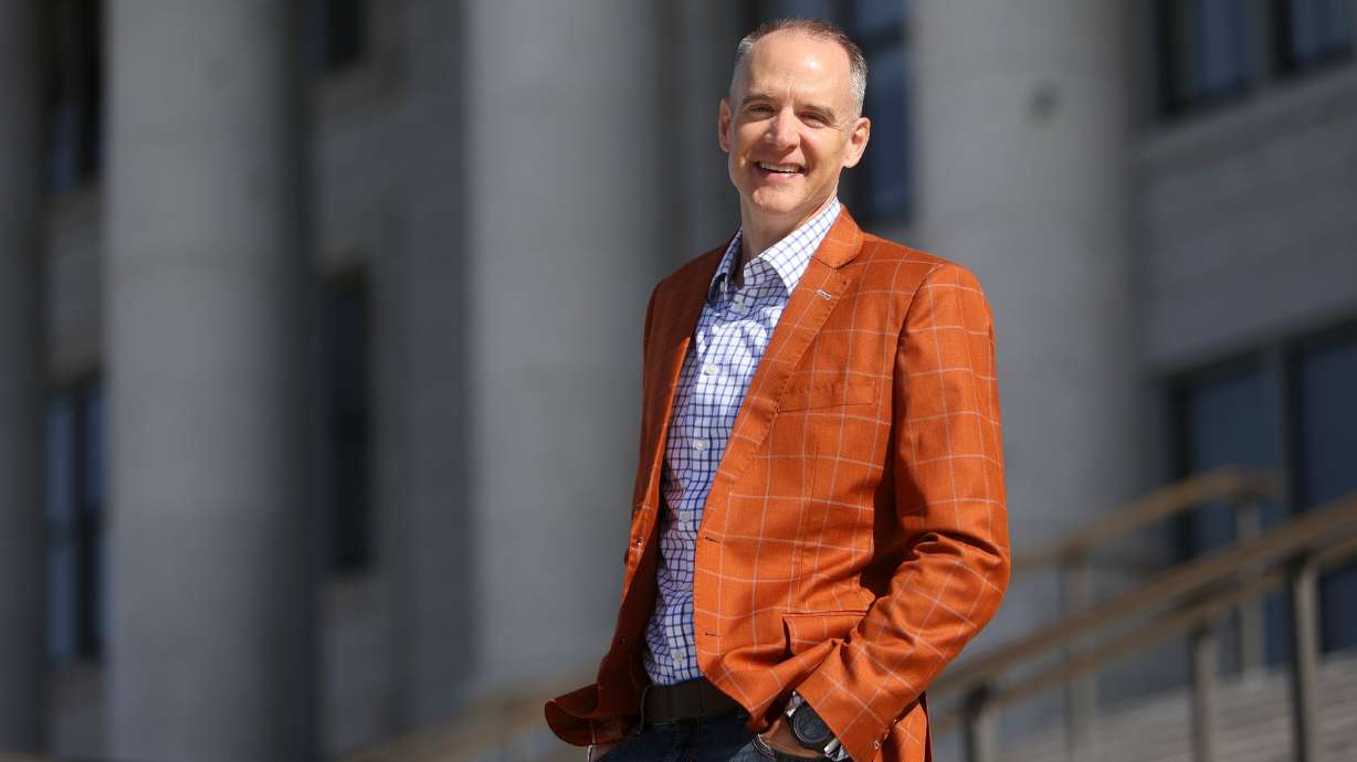Corey Norman, chief of staff for Sen. John Curtis, R-Utah, at the Capitol in Salt Lake City on June 17. Norman has been the heartbeat of Curtis' operations since entering public office in 2009.