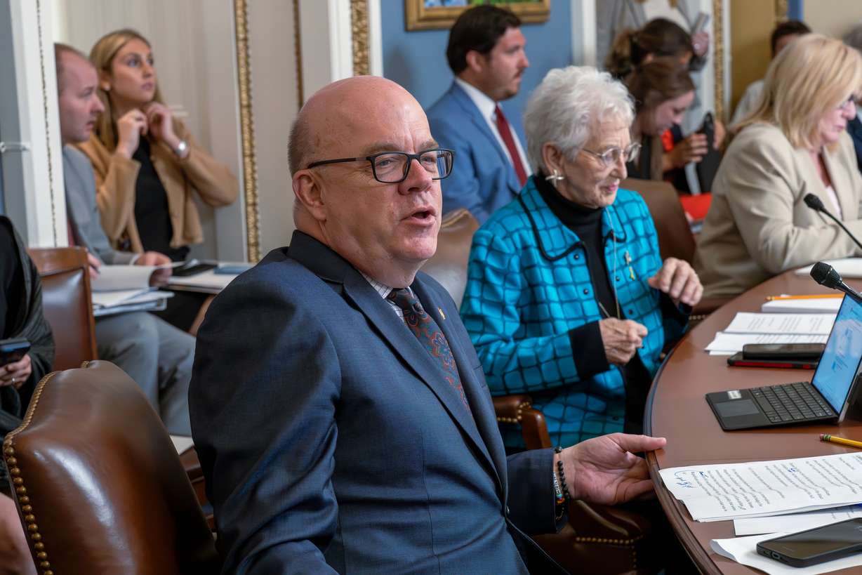 Rep. Jim McGovern, D-Mass., and Chairwoman Virginia Foxx, R-N.C., at the Capitol in Washington, Tuesday. McGovern called the cuts to Medicaid "cruel."