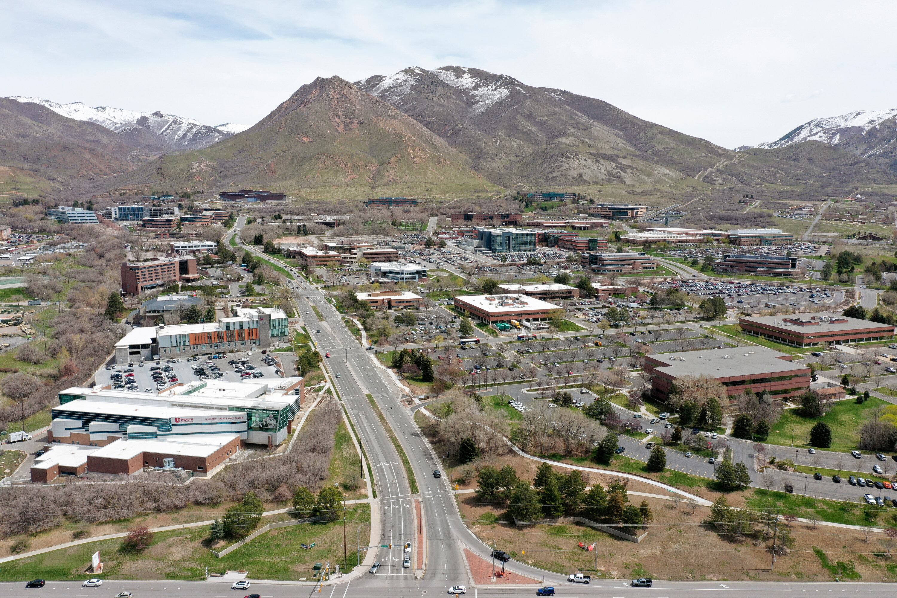 The University of Utah's Research Park is pictured in Salt Lake City on April 27, 2023.