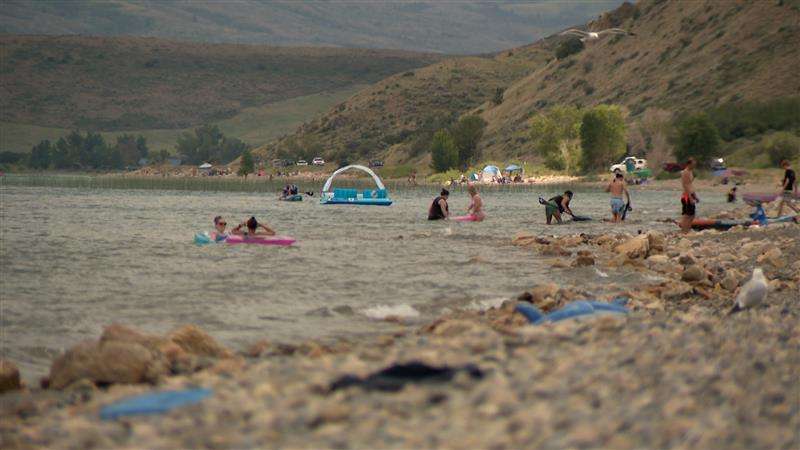 Bear Lake on Wednesday. Garden City officials announced Monday fireworks can only be used in certain areas at Heritage Park.