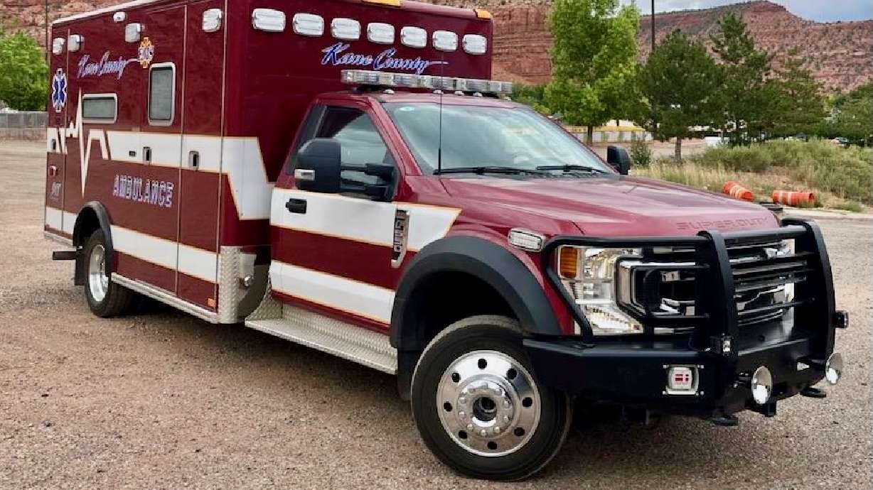 Kane County Hospital authorities have halted ambulance service to nearby Arizona amid wrangling with state officials. That leaves parts of Arizona with no ground ambulance coverage.