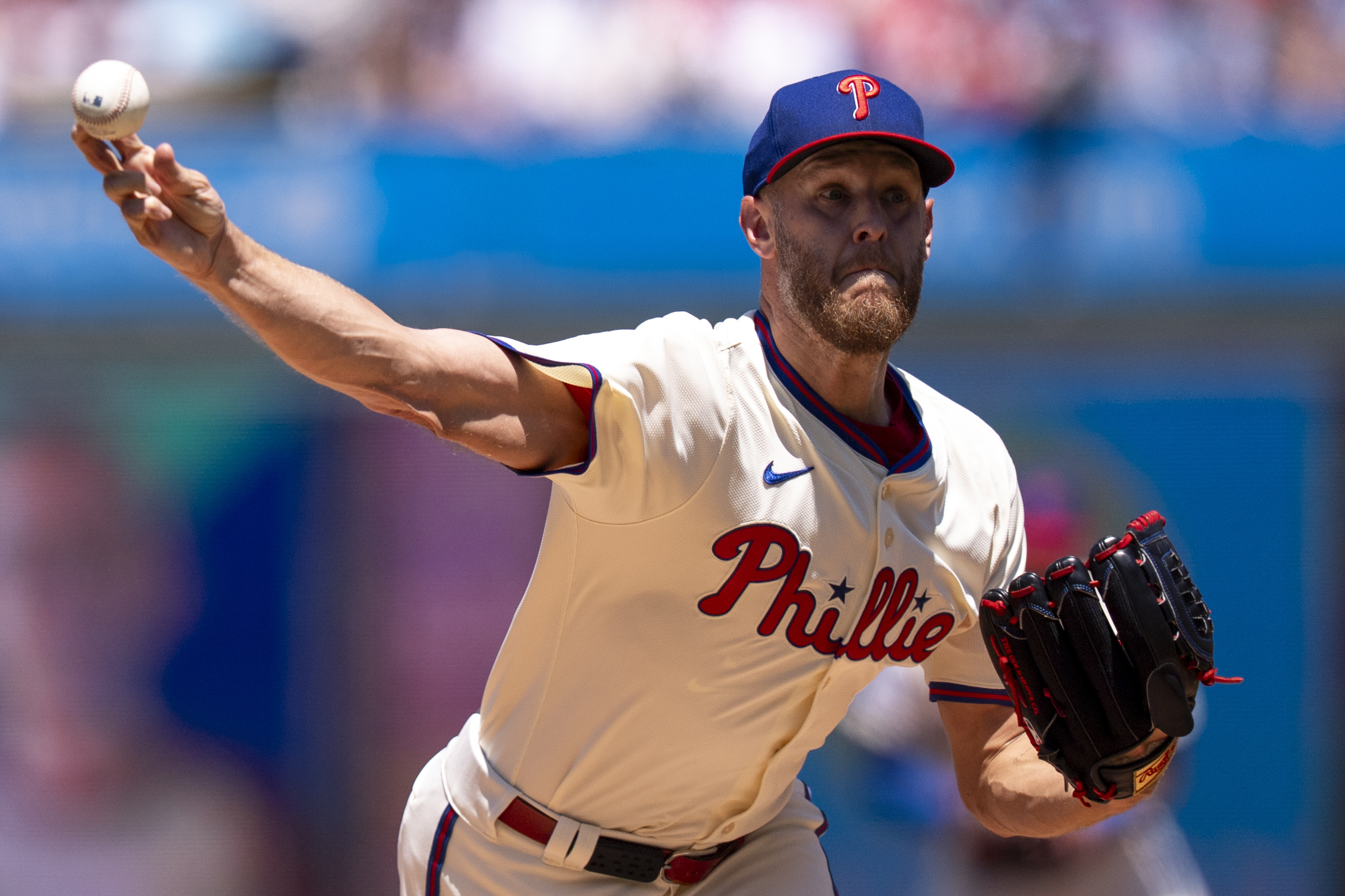 Zack Wheeler throws 1-hitter for first complete game since 2021, leading Phillies past Reds