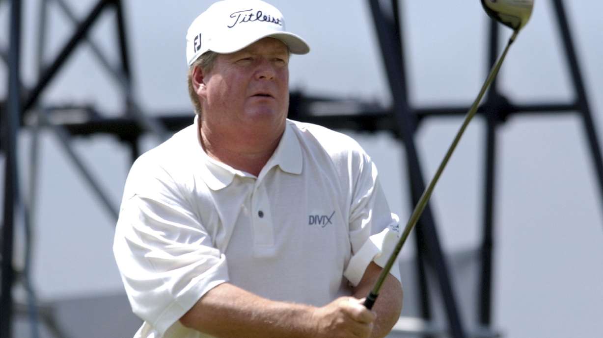 FILE - Ed Fiori plays his tee shot from the 13th tee during the second round of the MasterCard Classic in Mexico City, Sunday, March 7, 2004.