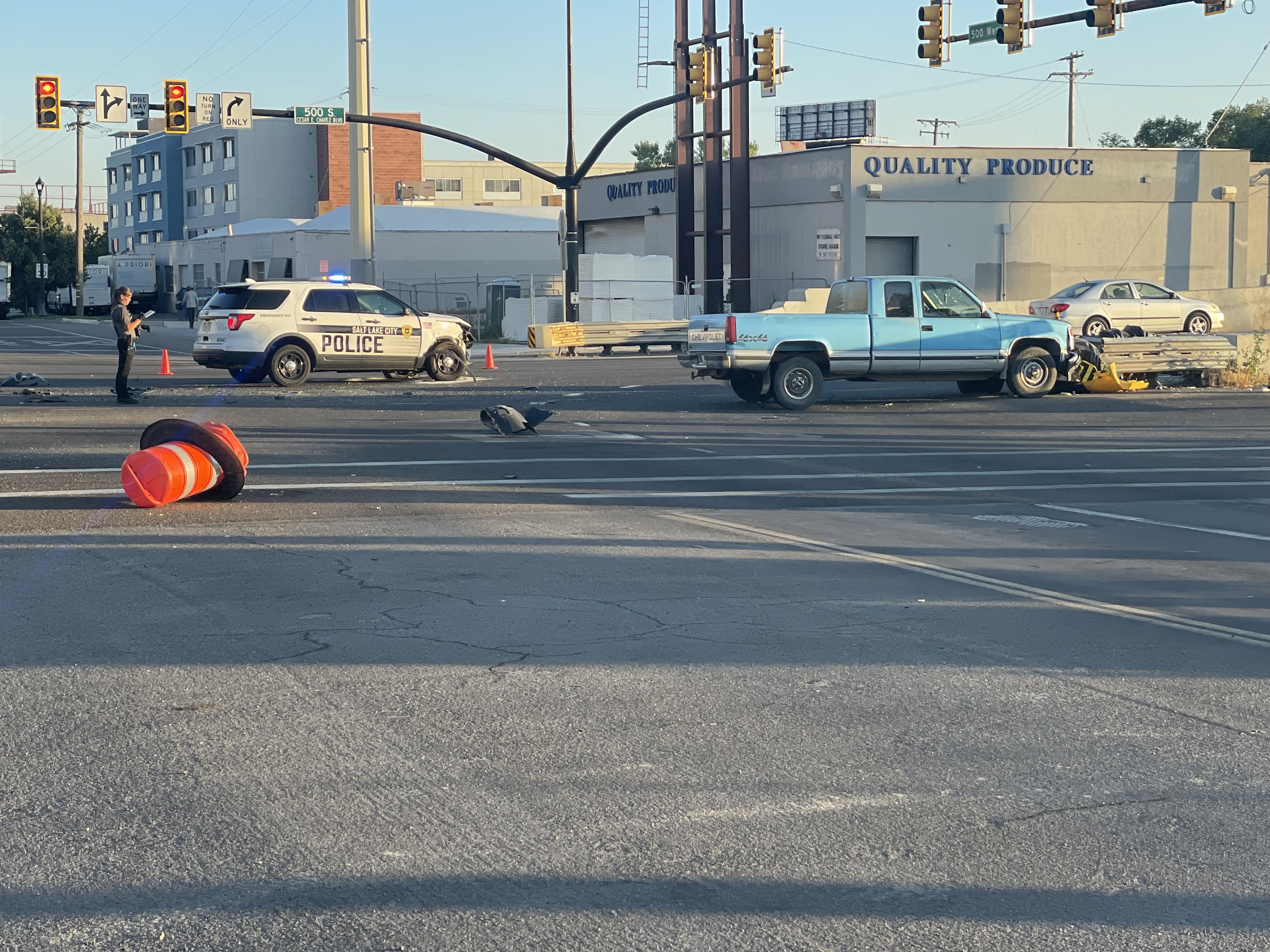 2 Salt Lake police officers involved in weekend car accidents 