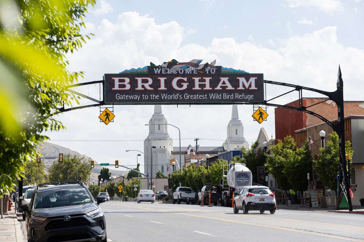 Downtown Brigham City on Aug. 23, 2024.