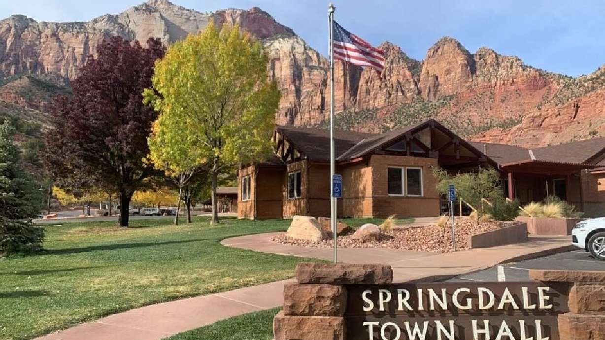 Springdale Town Hall is pictured in Springdale, Dec. 6, 2021.