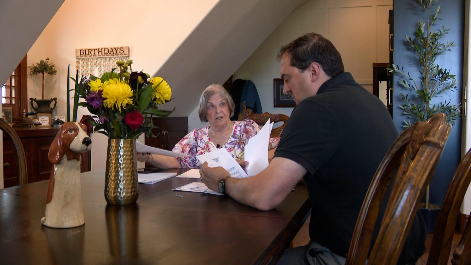 Shirley England explains to KSL-TV’s Matt Gephardt why she believes she’s owed a refund from a timeshare exit company.