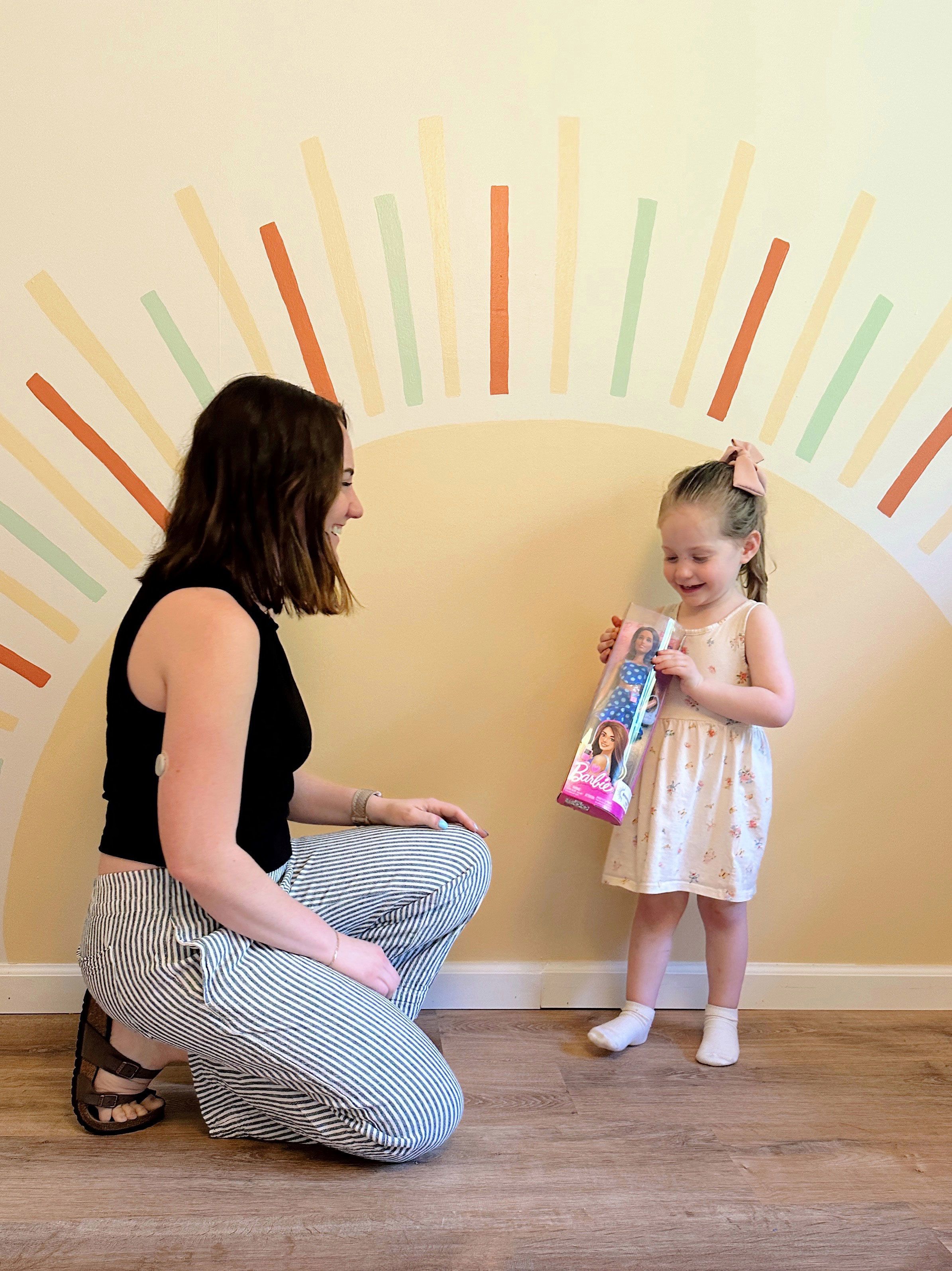 Emily Mazreku says it's "really special" for her own daughter to play with the latest Barbie doll, that has Type 1 diabetes.