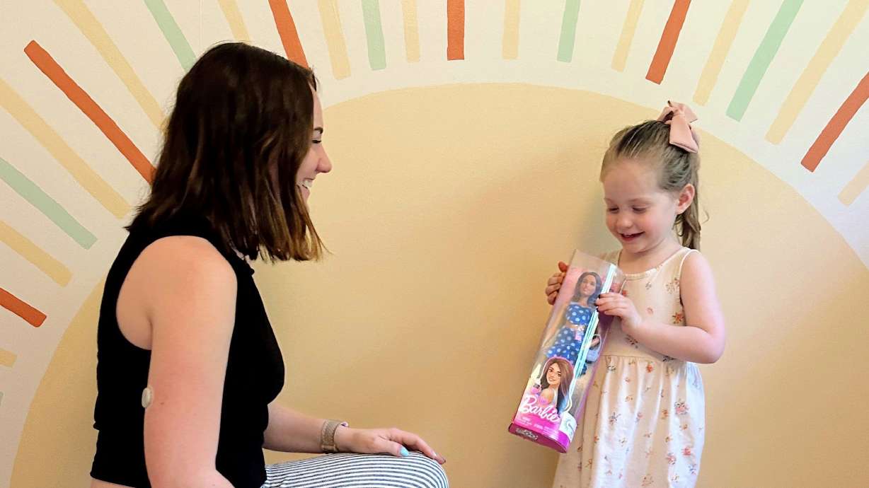 Emily Mazreku says it's "really special" for her own daughter to play with the latest Barbie doll, that has Type 1 diabetes.